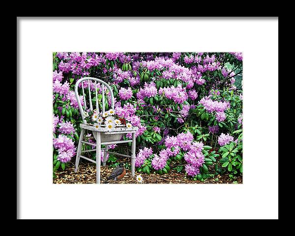 Chair Framed Print featuring the photograph My Space by Maria Dryfhout