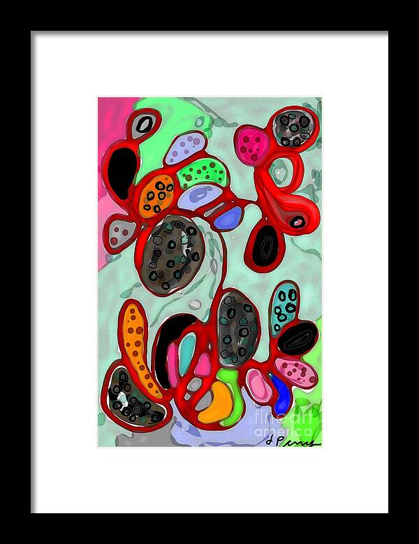 Abstract Art Prints Framed Print featuring the digital art Mysterious Garden by D Perry