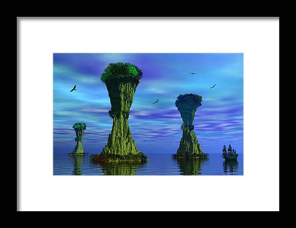 Islands Framed Print featuring the photograph Mysterious Islands by Mark Blauhoefer