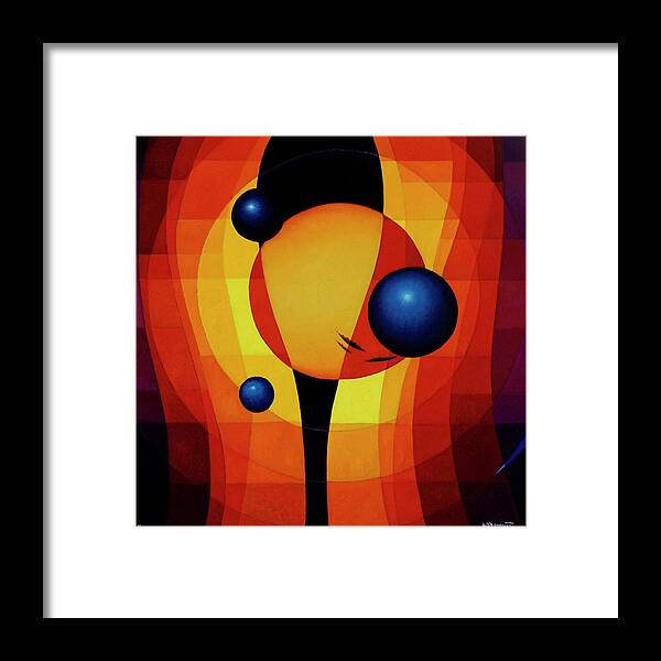 #abstract Framed Print featuring the painting Mysterium by Alberto DAssumpcao