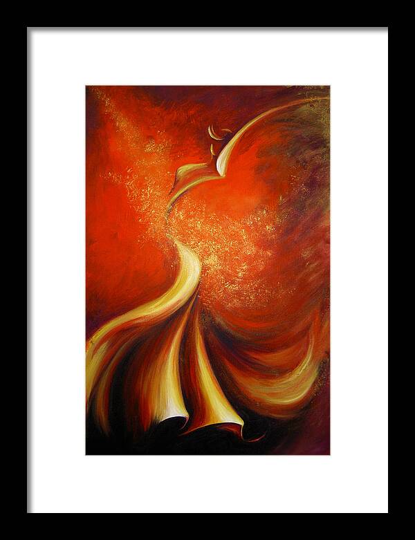 Figure Study Framed Print featuring the painting Mystery Dance by Dina Dargo