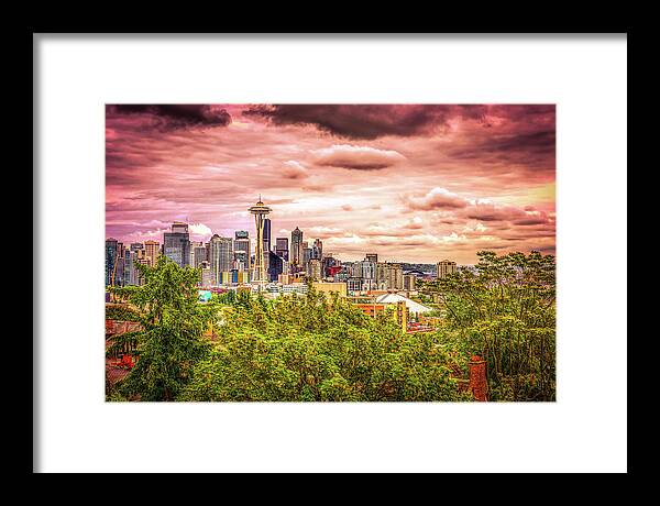 Seattle Framed Print featuring the photograph Mystical Kerry Park by Spencer McDonald