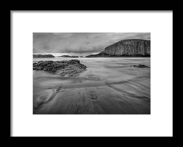 Black And White Framed Print featuring the photograph Mystical Tide by Jim Painter
