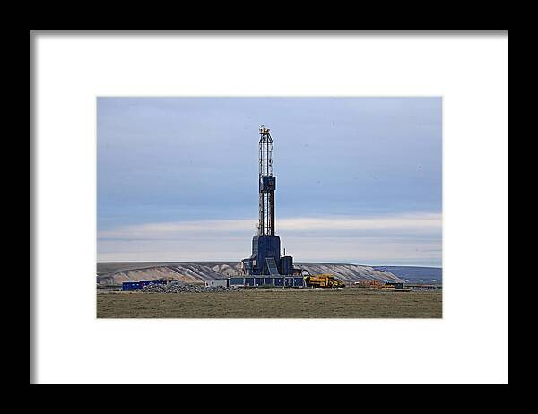 Sam Amato Photography Framed Print featuring the photograph Nabors Rig 105 Franklin Bluffs by Sam Amato