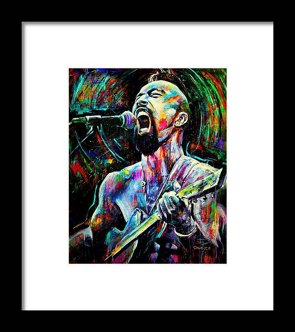 Robyn Chance Framed Print featuring the painting Nahko by Robyn Chance