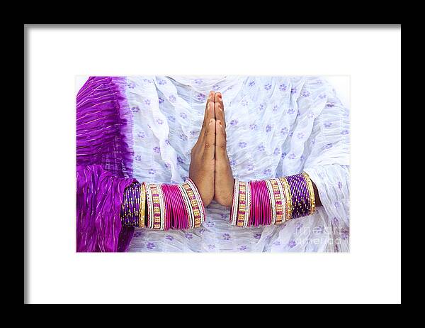 Namaste Framed Print featuring the photograph Namaskaram by Tim Gainey