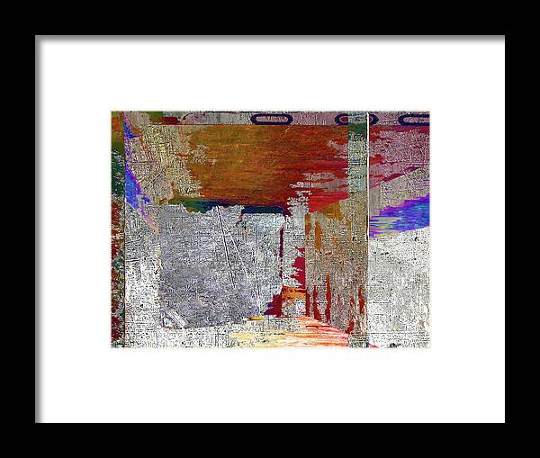 Depth Framed Print featuring the mixed media Name This Piece by Tony Rubino