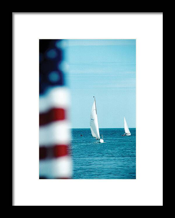 America Framed Print featuring the photograph Nantucket Sailing by Steve Somerville