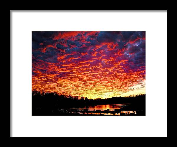 Sunset Framed Print featuring the photograph Napalm Clouds by Andrew Webb