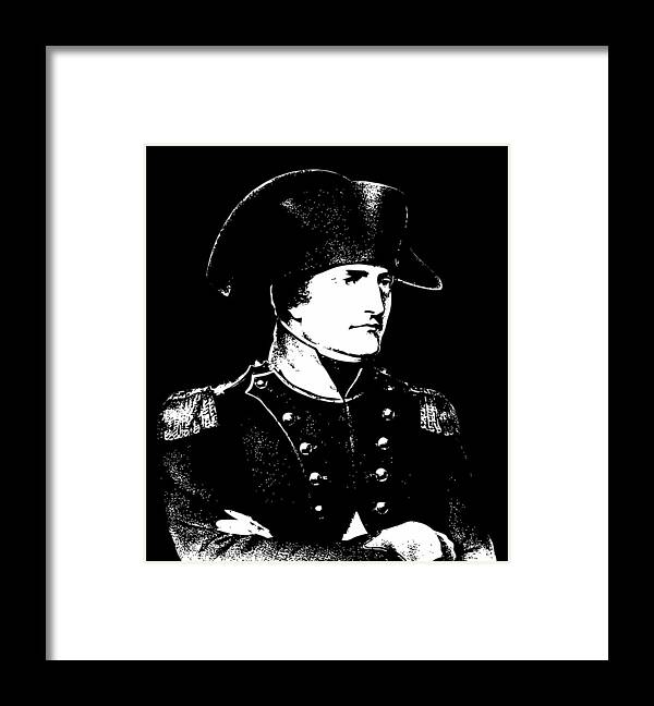 Napoleon Framed Print featuring the digital art Napoleon Bonaparte by War Is Hell Store