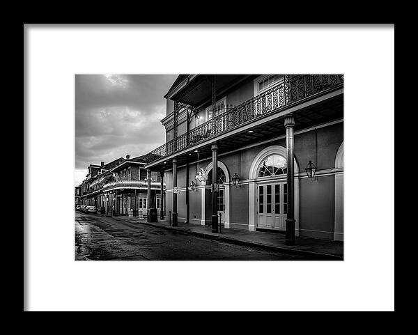 Fine Art New Orleans Framed Print featuring the photograph Napoleon's Itch In Black and White by Greg and Chrystal Mimbs