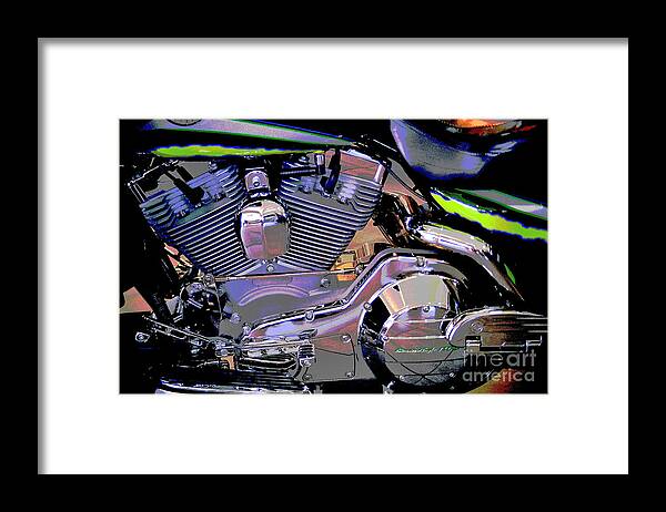 Motorcycle Framed Print featuring the photograph Narley Harley by Jim Simak