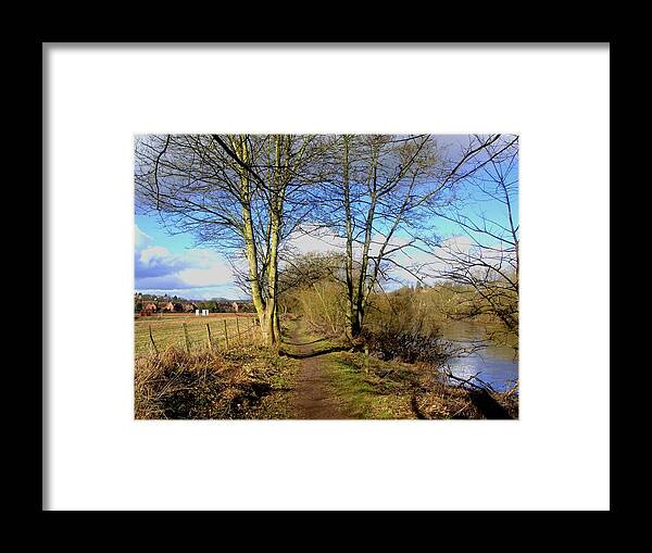 Countryside Framed Print featuring the photograph Narrow Path by Roberto Alamino
