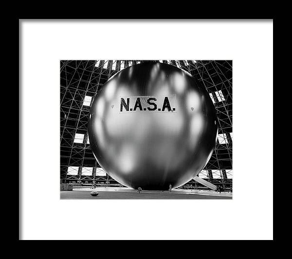 Nasa Framed Print featuring the photograph NASA Project Echo Metallic Balloon - 1960 by War Is Hell Store