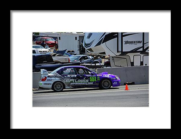 Motorsports Framed Print featuring the photograph NASA's Subie Girls by Mike Martin