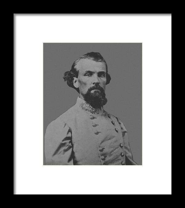 Nathan Bedford Forrest Framed Print featuring the painting Nathan Bedford Forrest by War Is Hell Store