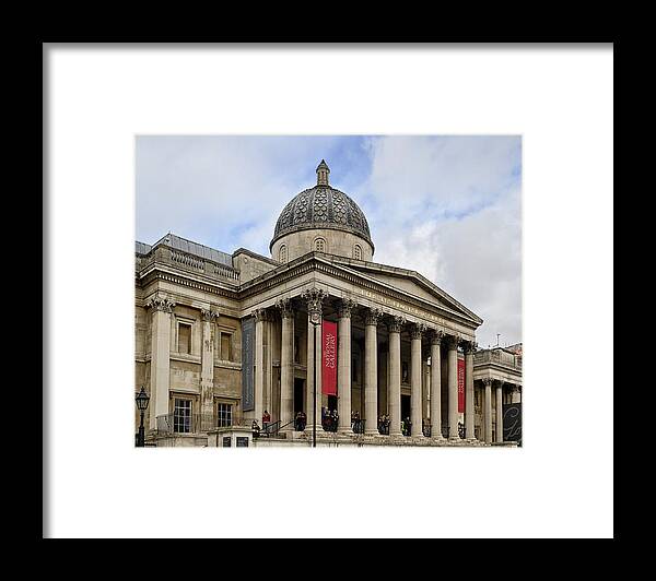 Gallery Framed Print featuring the photograph National Gallery London by Shirley Mitchell