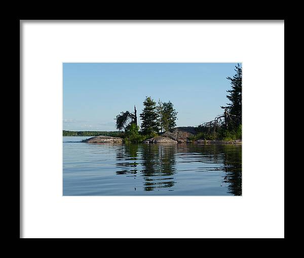 Lake Framed Print featuring the photograph Natural Breakwater by Ruth Kamenev