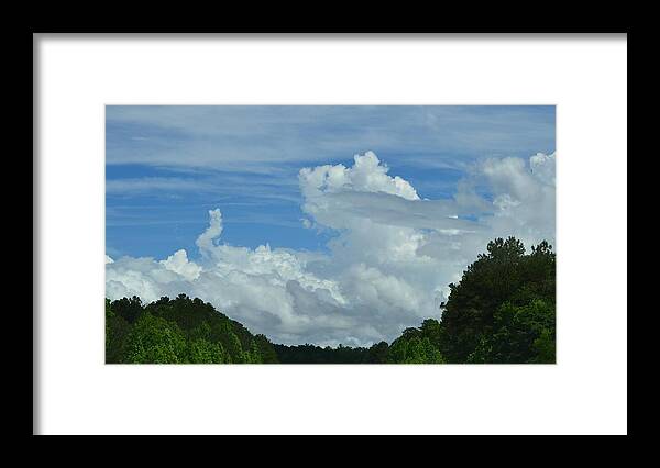 Clouds Framed Print featuring the photograph Natural Clouds by Eileen Brymer