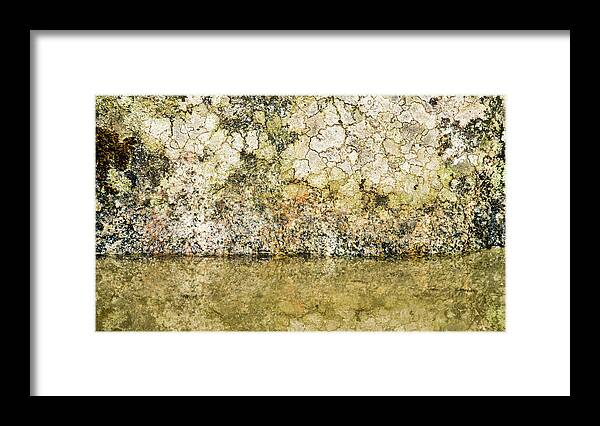 Background Framed Print featuring the photograph Natural stone background by Torbjorn Swenelius