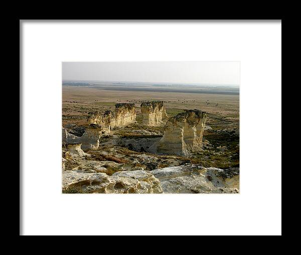 Kansas Framed Print featuring the photograph Natural Stonehenge by Keith Stokes