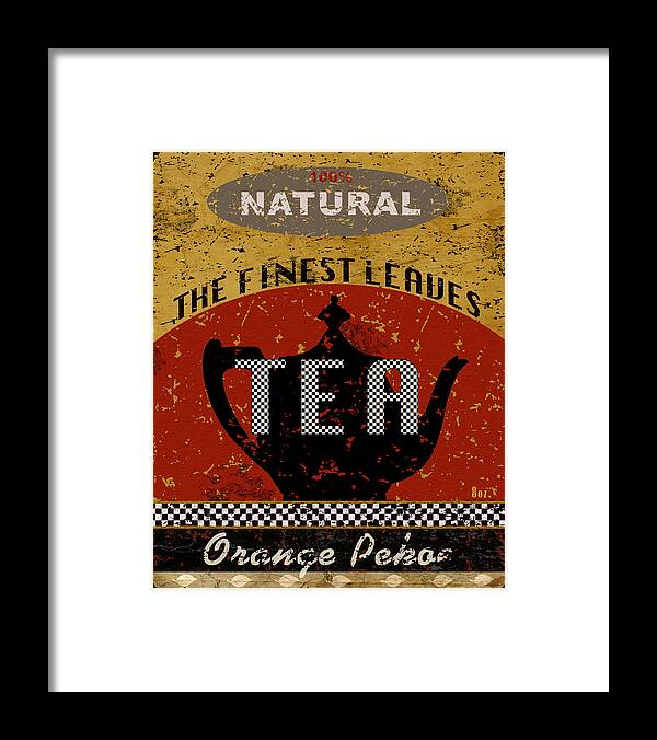 Tea Framed Print featuring the mixed media Natural Tea by Marilu Windvand