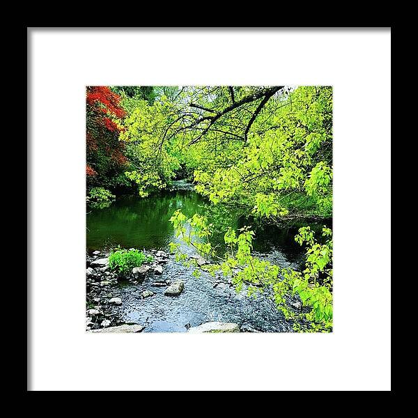 Oldmill Framed Print featuring the photograph #nature #oldmill #stream #river by Sol Revolver