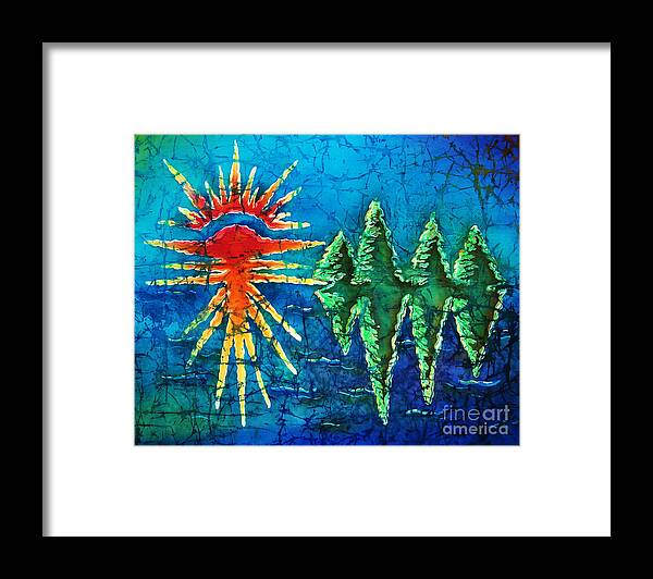 Trees Framed Print featuring the painting Nature by Sue Duda