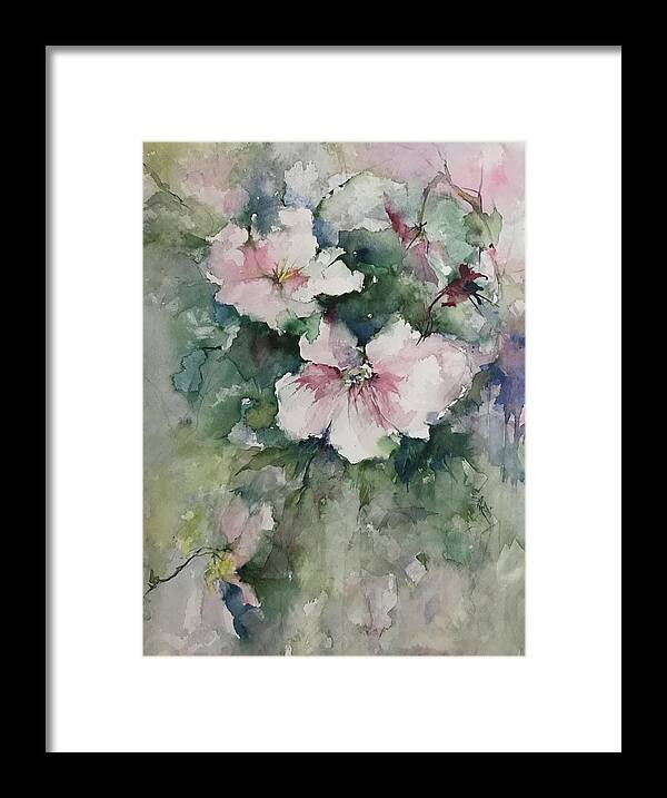 Flowers Framed Print featuring the painting Natures Bountiful Beauty by Robin Miller-Bookhout