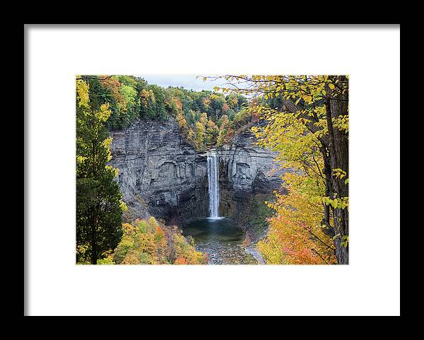 Taughannock Falls Framed Print featuring the photograph Nature's Heartbeat by Mindy Musick King