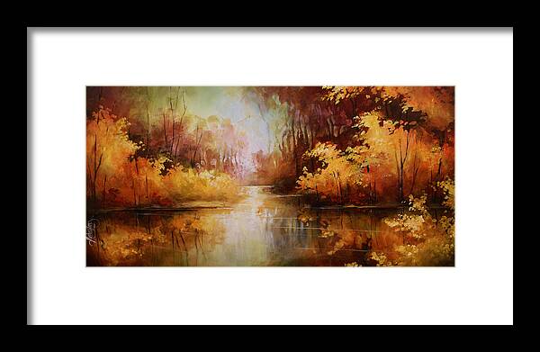 Fall Landscape Framed Print featuring the painting Natures Pallet by Michael Lang