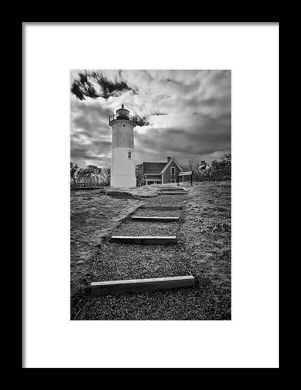 Cape Cod Framed Print featuring the photograph Nauset Light Infrared by Luke Moore