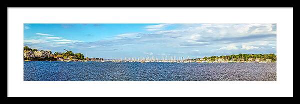 Nautical Framed Print featuring the photograph Nautical Panorama by Lilia S