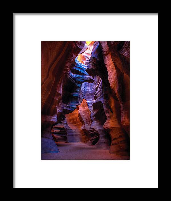 Antelope Canyon Framed Print featuring the photograph Navajo Curtains by Peter Kennett