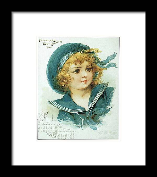 Frances Brundage Framed Print featuring the painting Navy Crewman by Reynold Jay