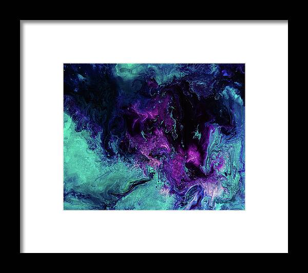 Fantasy Framed Print featuring the painting Nebulous by Jennifer Walsh