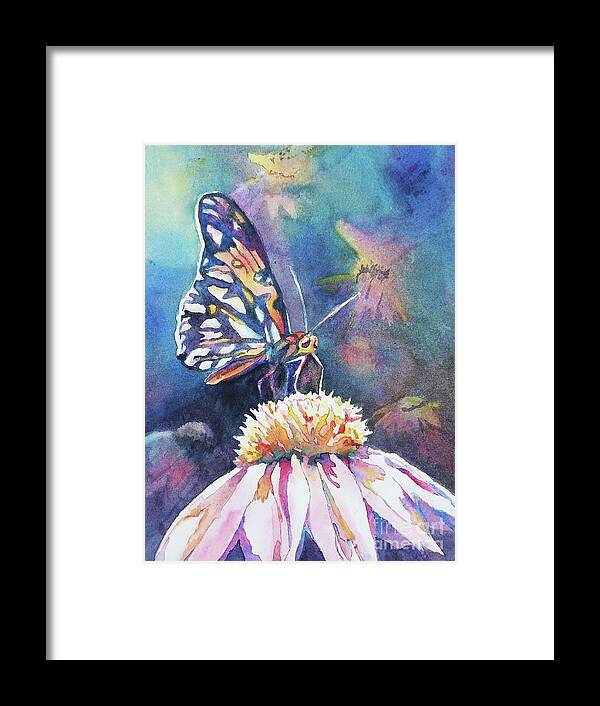 Nancy Charbeneau Framed Print featuring the painting Nectar Dance by Nancy Charbeneau