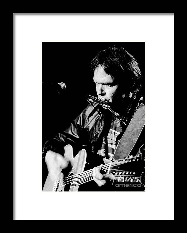 Neil Young Framed Print featuring the photograph Neil Young 1986 #2 by Chris Walter