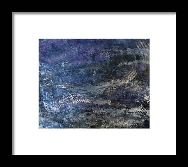 Abstract Framed Print featuring the painting Nemo by Lorraine Centrella