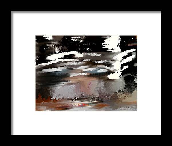 Digital Framed Print featuring the photograph Nervous Energy by Richard Baron