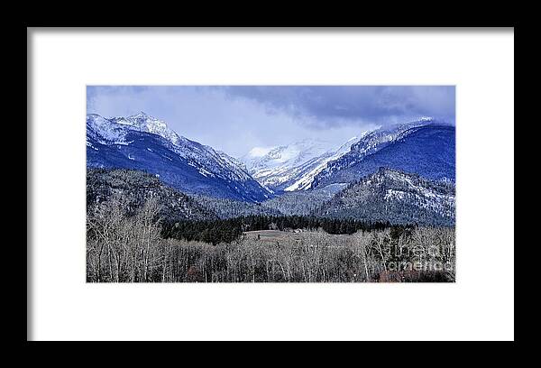 Mountains Framed Print featuring the photograph Nestled in by Merle Grenz