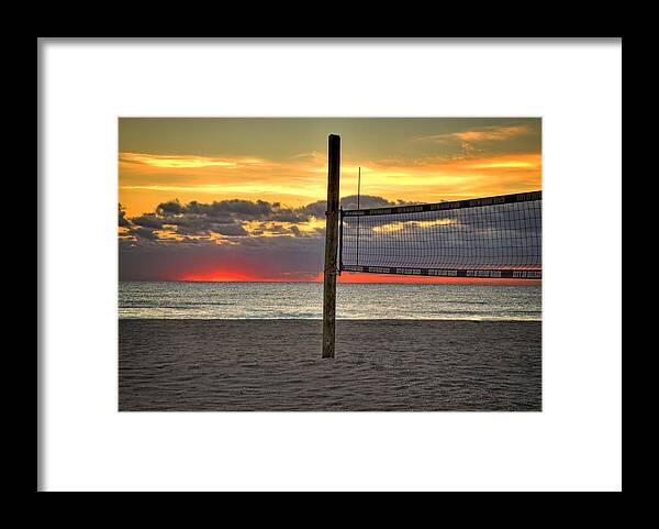 Sunrise Framed Print featuring the photograph Netting the Sunrise by Lynn Bauer