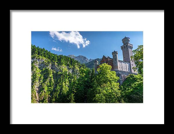 Germany Framed Print featuring the photograph Neuschwanstein Castle by David Morefield