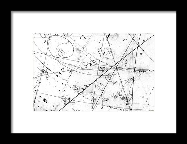 Salt Framed Print featuring the photograph Neutrino Particle Interaction Event by Fermi National Accelerator Laboratory