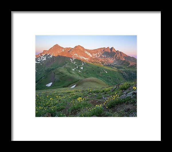 Colorado Framed Print featuring the photograph Neversummer Sunrise by Aaron Spong