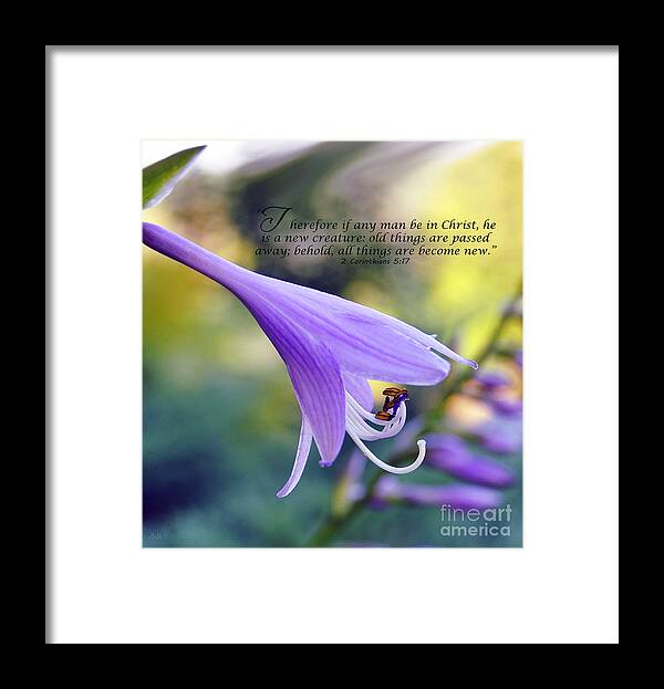 Diane Berry Framed Print featuring the photograph New Creature by Diane E Berry