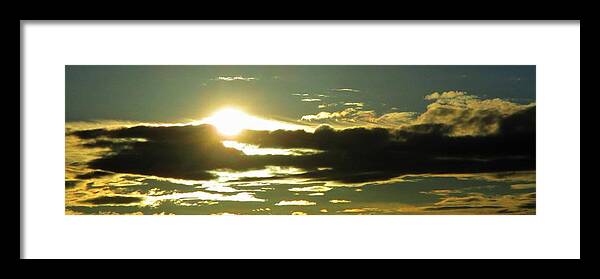 Gold Framed Print featuring the photograph New day by Martin Cline