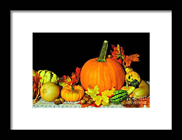 Still Life Framed Print featuring the photograph New England Autumn by Barbara S Nickerson