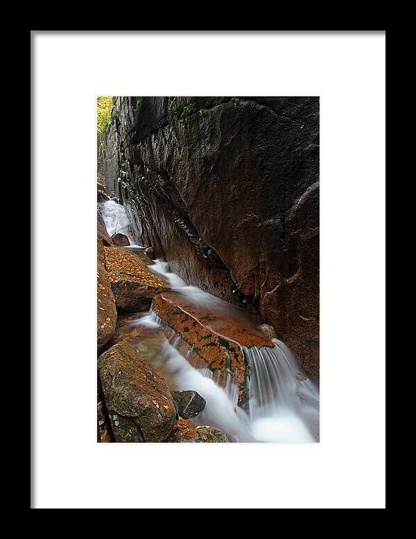 Flume Gorge Framed Print featuring the photograph New Hampshire Flume Gorge by Juergen Roth