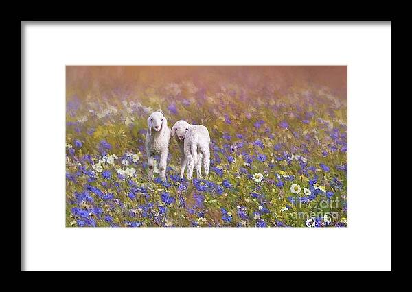 Spring Framed Print featuring the digital art New Life by Eva Lechner